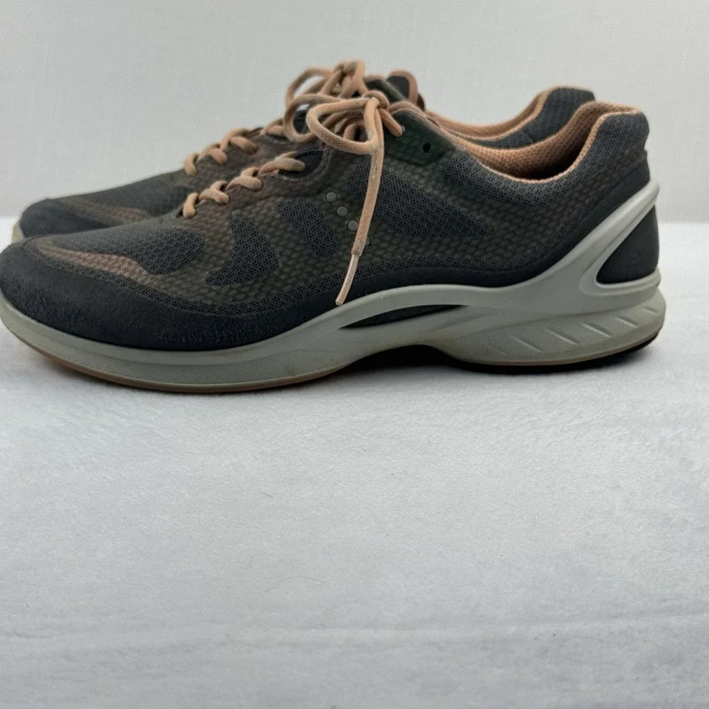 ECCO Biom Fjuel Racer Cross Trainer Sneakers Dark Shadow Peach Womens EU 38 US 7 - Picture 3 of 11